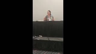 Amanda Miller says a line as Boruto (Otakuthon Montreal 2017)