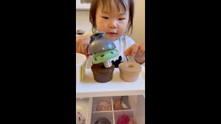 Play this video Adorable toddler opens up her own ice cream shop shorts
