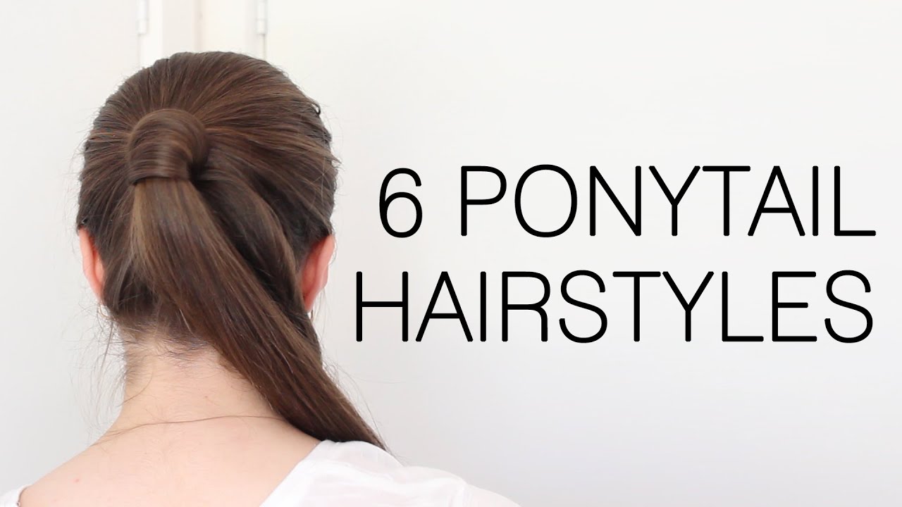6 Quick and Easy Ponytail Hairstyles for School - YouTube