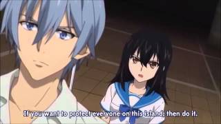 Strike the Blood Kojou sucks Yukina's blood
