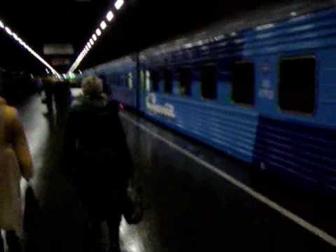 Night train from Saint Petersburg to Moscow