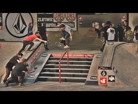 BS BIG SPIN BENNETT  GRIND FS 180 OUT ON HUBBA - DAMN AM BEST TRICK CONTEST 2014﻿