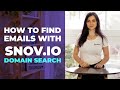 How to Find Emails with Snov.io Domain Search