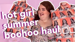 HOT PLUS SIZE GIRL SUMMER BOOHOO HAUL | fashion try on | cute dresses and lots o