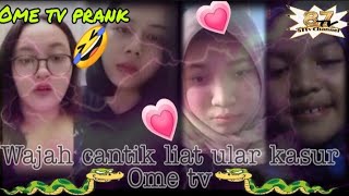 Reaksi cewe liat ular kasur prank 🤣 di ome tv wajah cantik Ome Terbaru 😎