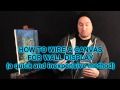 HOW TO WIRE A Painting CANVAS FOR WALL DISPLAY a Quick and Inexpensive Method (step by step)