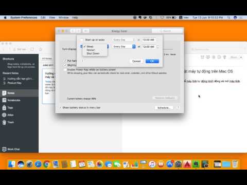 Hướng dẫn hẹn giờ tắt máy và bật máy tự động trên Mac OS
