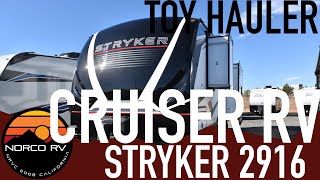 2021 Cruiser Rv Stryker 2916 Toy Hauler Upgraded And New Design