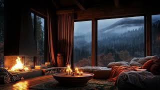 Cozy Fireplace & Rain Sounds Şömine Ateşi Ve Yağmur Sesi
