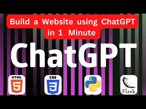 Build a Website using ChatGPT in 1 Minute #openai #chatgpt