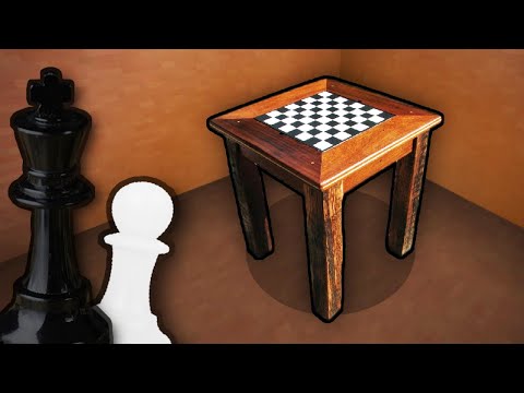 Как сделать шахматный столик