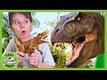 Giant Dinosaur Park Adventure With Park Ranger LB! T-Rex Ranch! Pretend Play and Dinosaurs for Kids!