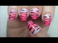 Zebra/Tiger Print Nail Art
