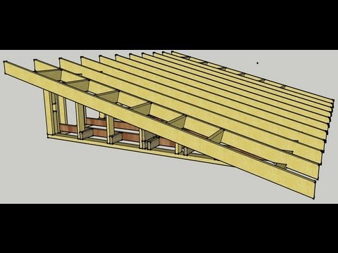 Skillion Roof erection Procedure - YouTube