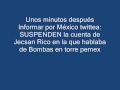 Bombas en Torre Pemex censuran cuenta de twitter de JecsanRico