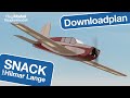 SNACK – ein Downloadplanmodell von Hilmar Lange in Holzbauweise – 650 mm Spannweite, mega Flugspaß