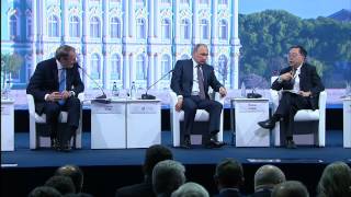 Ответы на вопросы участников Петербургского международного экономического форума