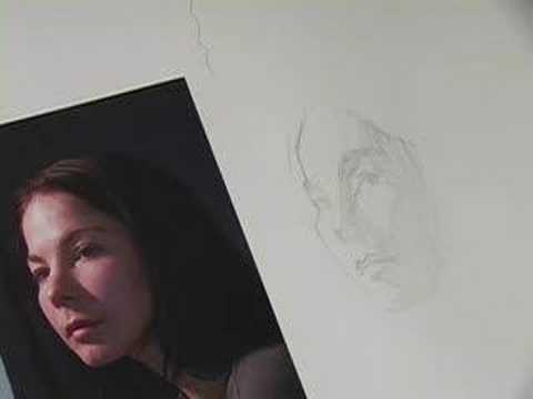 portrait drawing tutorial. www.drawing-tutorials-online.