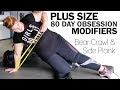 Lateral Bear Crawl Side Plank Knee Pull PLUS SIZE 80 Day Obsession Modifications -