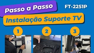 Como Instalar suporte para TV - Passo a Passo Mais Completo do Youtube Suporte Articulado FT-2251P