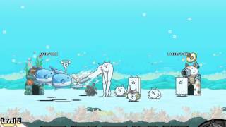 [The Battle Cats] Gameplay: Survive Mola Mola