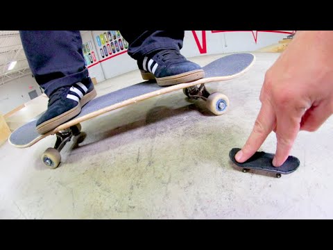 Fingerboard Vs Real Skateboard / Game of S.K.A.T.E.!