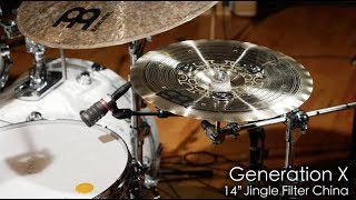Meinl Cymbals GX-14FCH-J Generation X 14" Jingle Filter China Cymbal