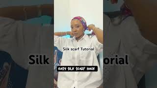 Easy Silk Scarf Tutorial. Vintage Scarf Tutorial. Turban Tutorial. How To Style Vintage Scarf.