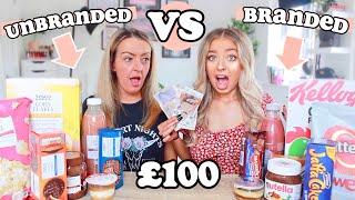 BRANDED VS UNBRANDED FOOD CHALLENGE! £100 PRIZE!