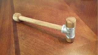 DIY Wood Hammer from 3/4 in T Fitting
