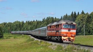 Тепловоз ТЭП70-0563 с пассажирским поездом Приобье - Анапа