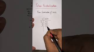 Prime Factorization Of 1024