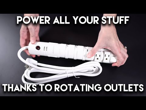 White Rotating Plug Surge Protection Power Strip - EGAV-AST81-W1 White Rotating Plug Surge Protection Power Strip - EGAV-AST81-W1