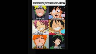 Comment You Favourite Anime Character Smile