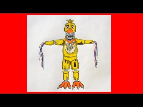 Как нарисовать кошмарную той чику Как нарисовать кошмарную той чику
