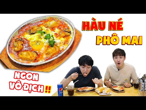 2 chàng trai Hàn Quốc đã say mê món hàu né phô mai ngon nhức nách!!