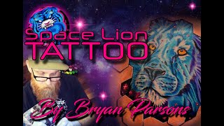 Space lion tattoo Win a free tattoo. How? RED the disciption below