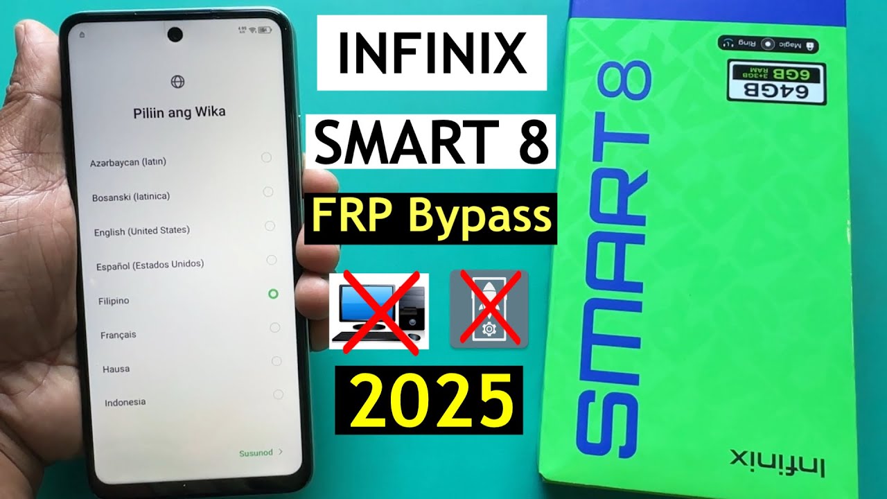 Infinix Smsrt 8 Frp Bypass 2025 | Infinix X6525 Frp Infinix Smsrt 8 Frp Bypass 2025 | Infinix X6525 Frp