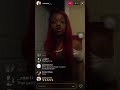 Gee money baby mama goes off on Instagram live viewers and addresses tec and Mainemusic
