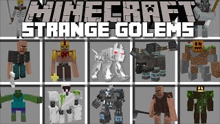 Minecraft EXTREME VILLAGE GUARDIAN GOLEMS MOD / DANGEROUS GOLEM MUTANTS !! Minec