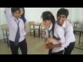 Video From My Phone   Indian School Girl Classroom Masti !!