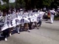 Alumnos de Prepa. 7 Apoyan Planton de Maestros.-Acapulco, Gro.