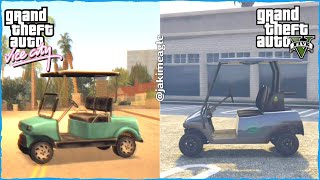 Gta Vice City Vs Gta 5 Caddy Comparison