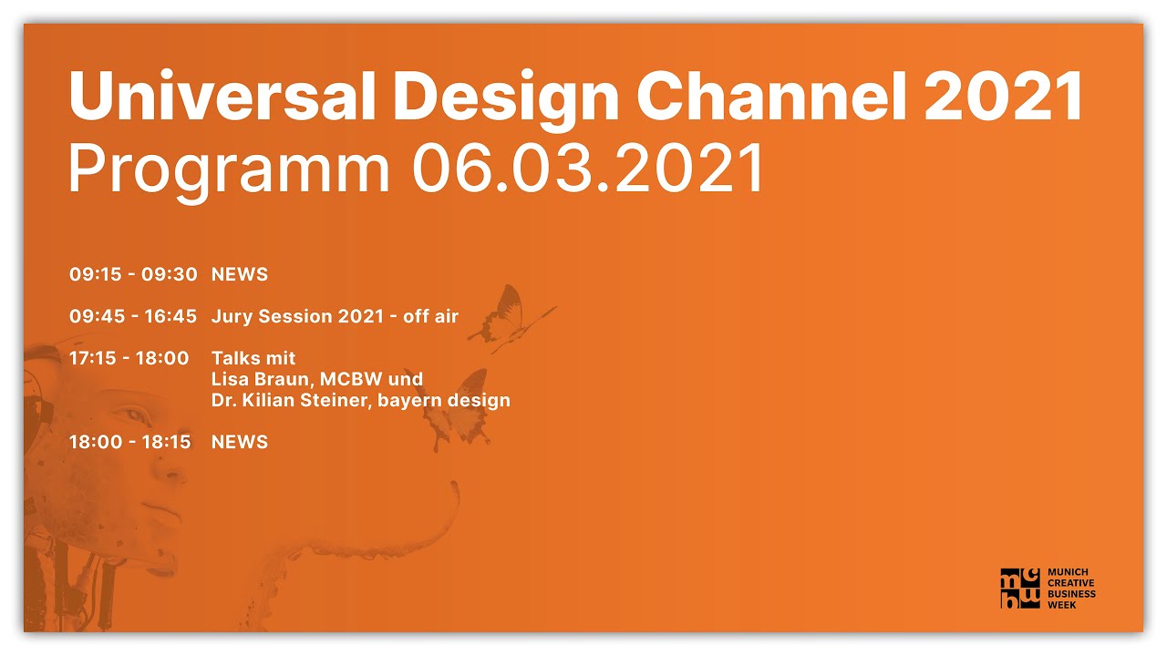 Auftakt - JURY SESSION - Talk mit Lisa Braun - MCBW Universal Design Channel 2021 - 06.03.2021