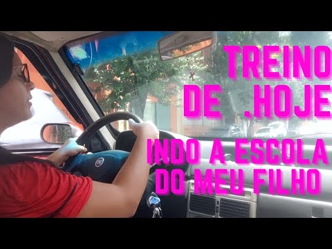 treino de hoje indo à escola do meu filho