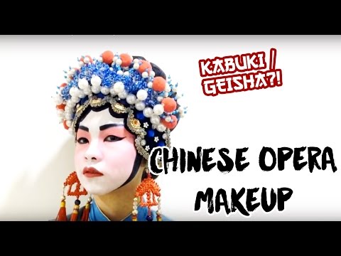 Chinese Opera / Geisha / Kabuki Inspired MakeUp - YouTube