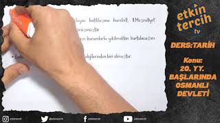 Tari̇h 20. Yüzyil Başlarinda Osmanli Devleti̇