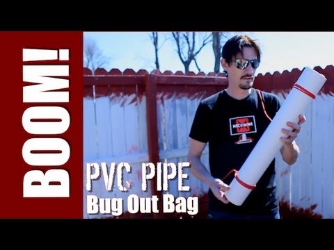 ZOMBIES - HOW TO MAKE A PVC PIPE BUG OUT BAG!