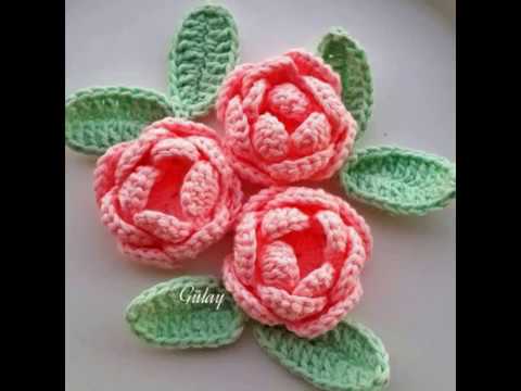 Техника вязания розы Техника вязания розы