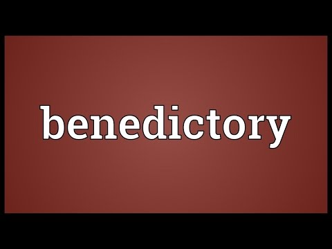Header of benedictory